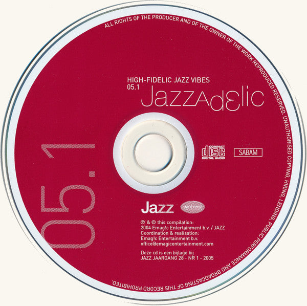 Various : Jazzadelic 05.1 High-Fidelic Jazz Vibes (CD, Comp, Promo)