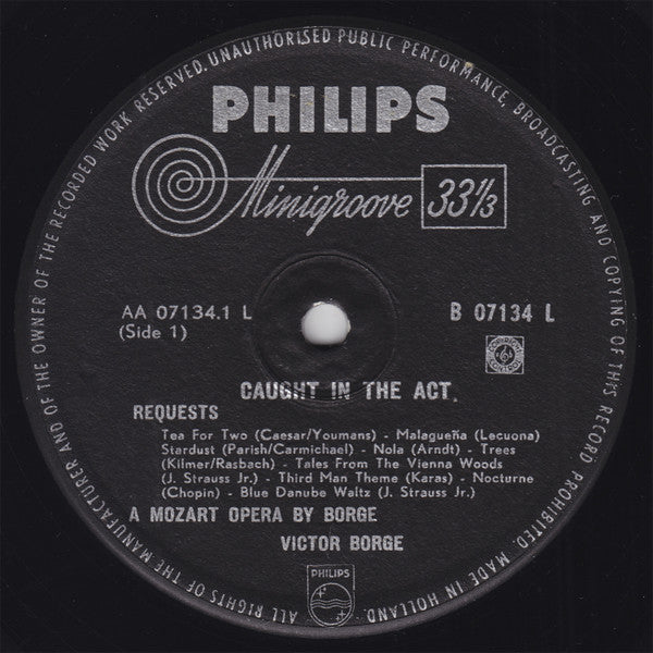 Victor Borge (2) : Caught In The Act (LP, Album, Mono)