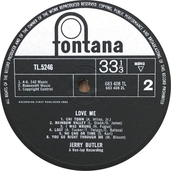 Jerry Butler : Love Me (LP, Mono)