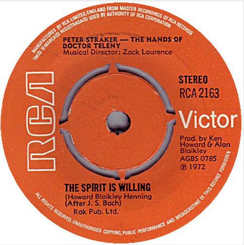 The Hands Of Doctor Teleny : The Spirit Is Willing (7", Single, 4-P)