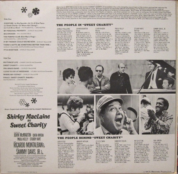Shirley MacLaine and Sammy Davis Jr. : Sweet Charity (The Original Sound Track Album Of The Musical Motion Picture Of The '70's (LP, Album, Spe)