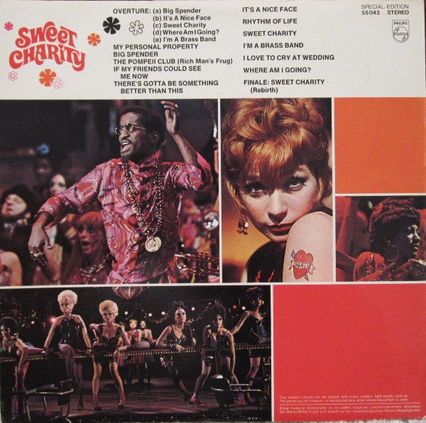 Shirley MacLaine and Sammy Davis Jr. : Sweet Charity (The Original Sound Track Album Of The Musical Motion Picture Of The '70's (LP, Album, Spe)