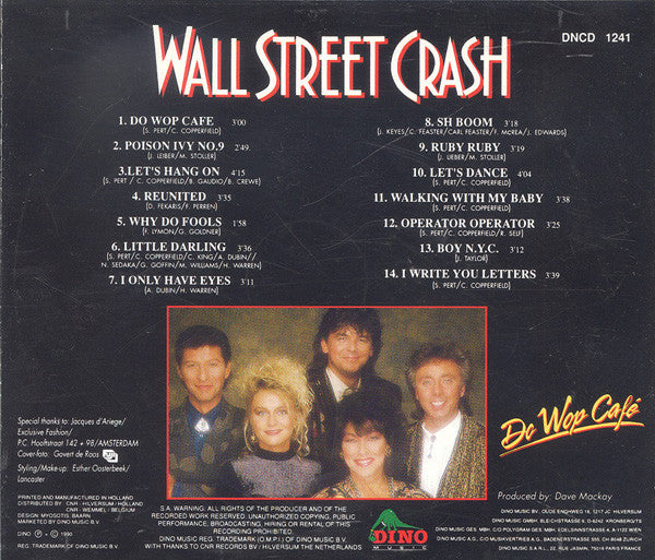 Wall Street Crash : Do Wop Cafe (CD, Album)