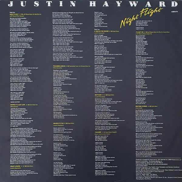 Justin Hayward : Night Flight (LP, Album)