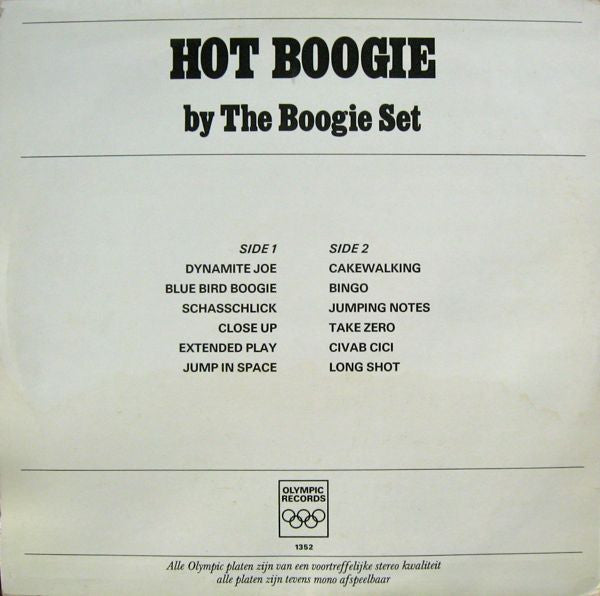 The Boogie Set : Hot Boogie (LP)