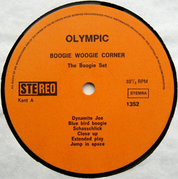 The Boogie Set : Hot Boogie (LP)