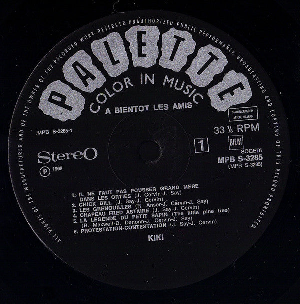 Kiki (49) : A Bientôt Les Amis (LP, Album)
