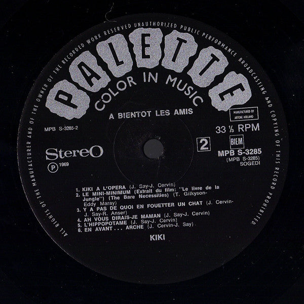 Kiki (49) : A Bientôt Les Amis (LP, Album)