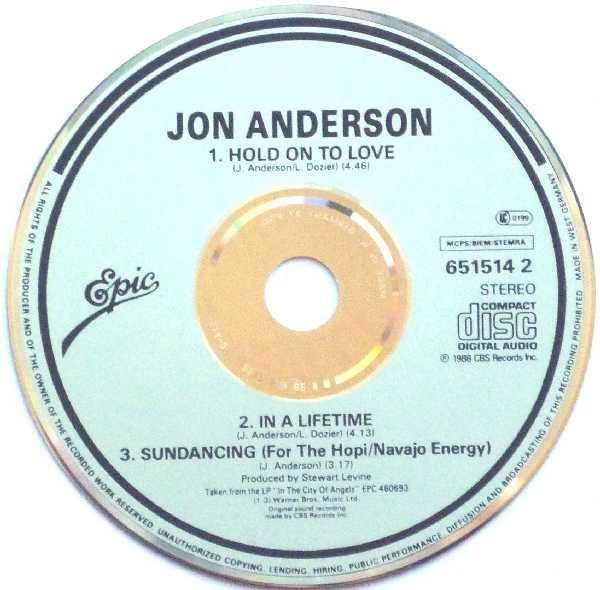 Jon Anderson : Hold On To Love (CD, Single)