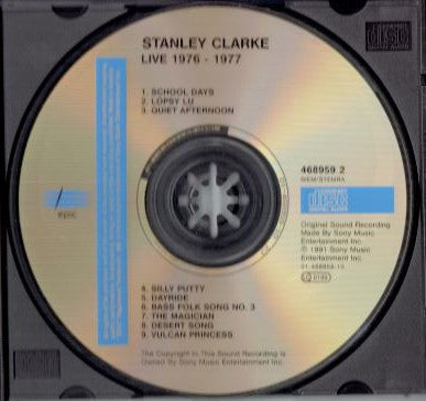 Stanley Clarke : Live 1976 - 1977 (CD, Album)