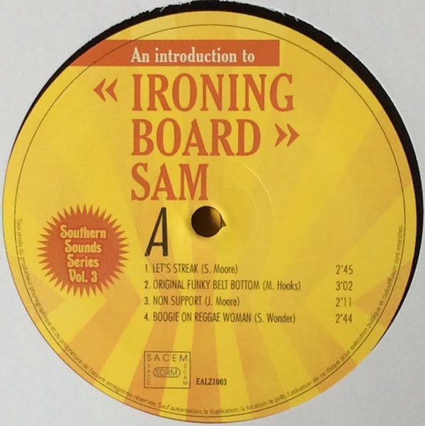 Ironing Board Sam : An Introduction To Ironing Board Sam (10", Comp, Ltd, Num)