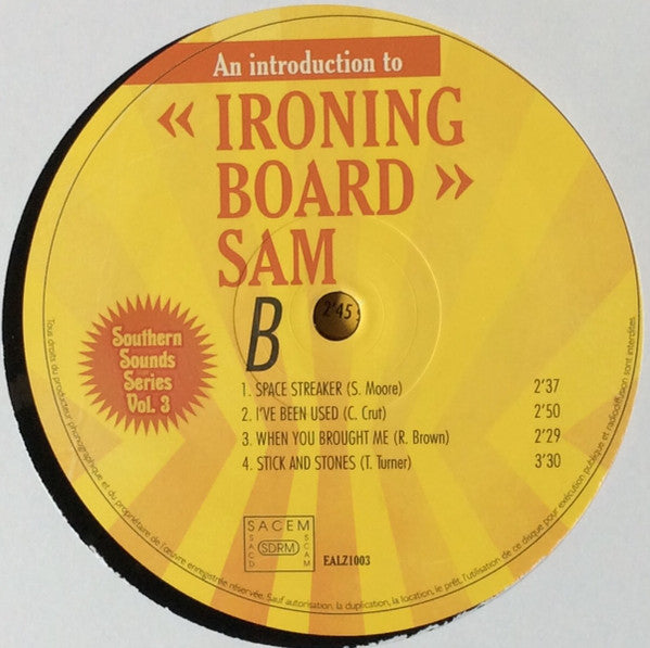 Ironing Board Sam : An Introduction To Ironing Board Sam (10", Comp, Ltd, Num)