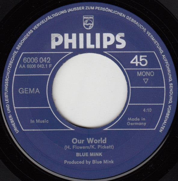 Blue Mink : Our World (7", Single, Mono)