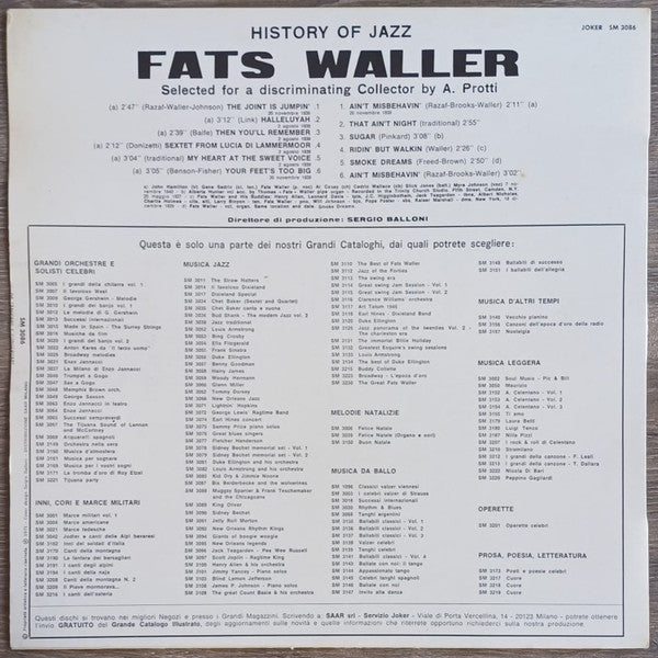 Fats Waller : Fats Waller (LP, Comp)