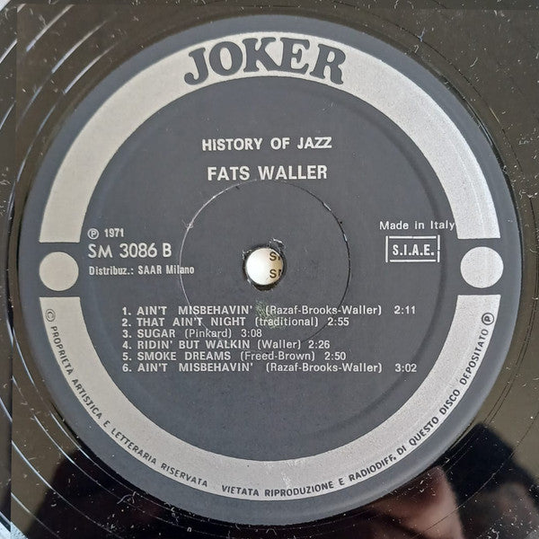 Fats Waller : Fats Waller (LP, Comp)
