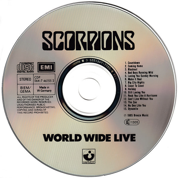 Scorpions : World Wide Live (CD, Album)