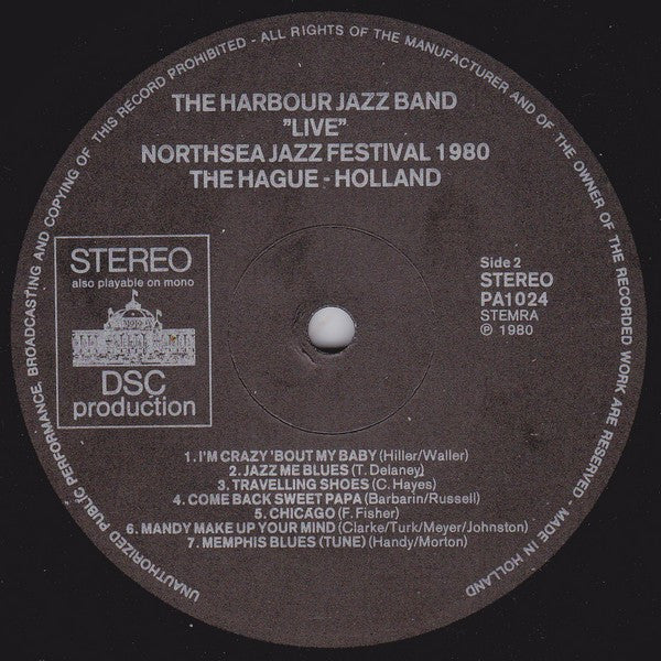 The Harbour Jazz Band : "Live" At The Northsea Jazz Festival 1980 (LP, Album)