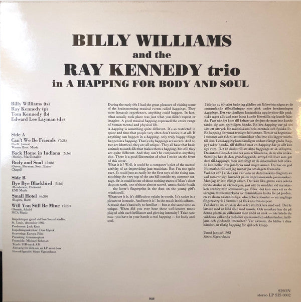 Billy Williams (14) And The Ray Kennedy Trio : A Happing For Body And Soul (LP)