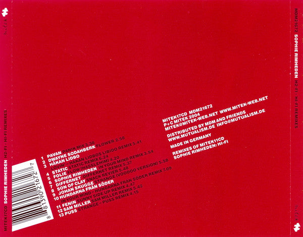 Sophie Rimheden : H2-Fi Remixes (CD, Album)