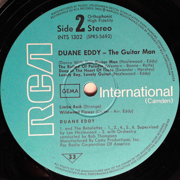 Duane Eddy : The Guitar Man (LP, Comp, RE)