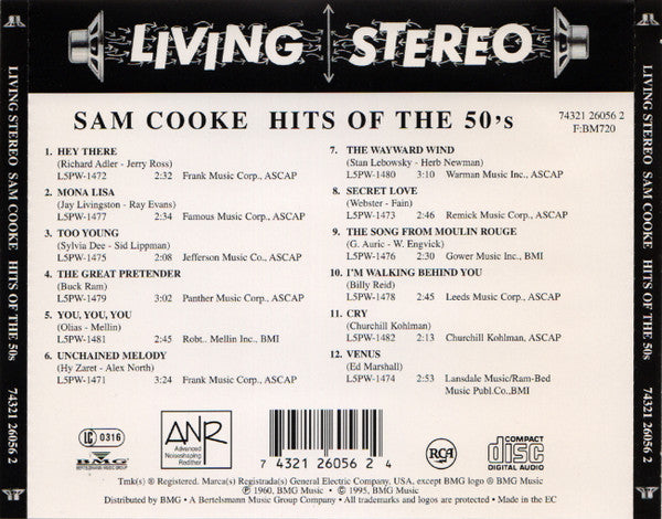 Sam Cooke : Hits Of The 50's (CD, Album, RE)