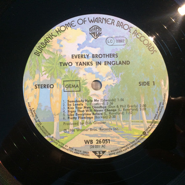 Everly Brothers : Two Yanks In England (LP, Album, RE)