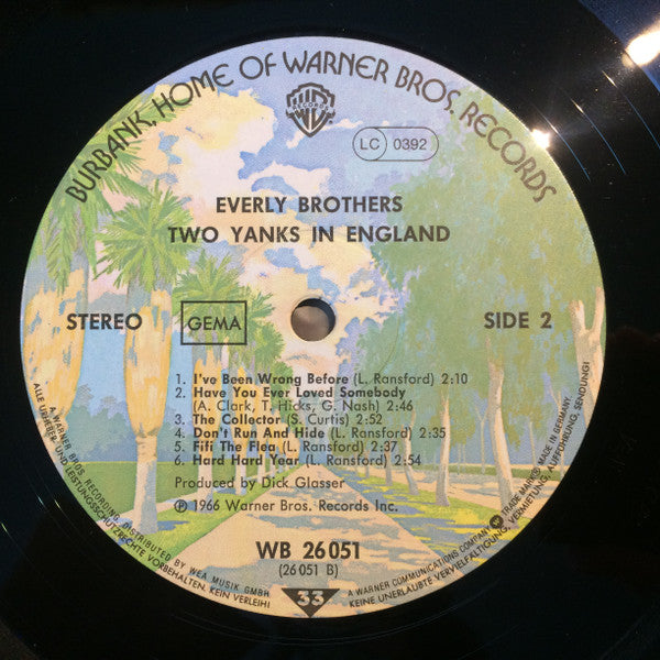Everly Brothers : Two Yanks In England (LP, Album, RE)