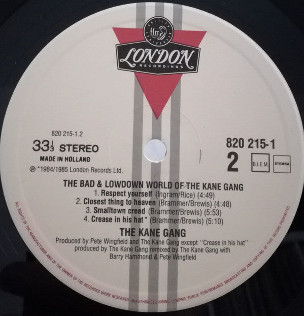 The Kane Gang : The Bad And Lowdown World Of (LP, Album)