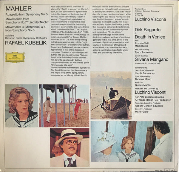 Gustav Mahler - Luchino Visconti, Thomas Mann : Themes From Death In Venice (LP)