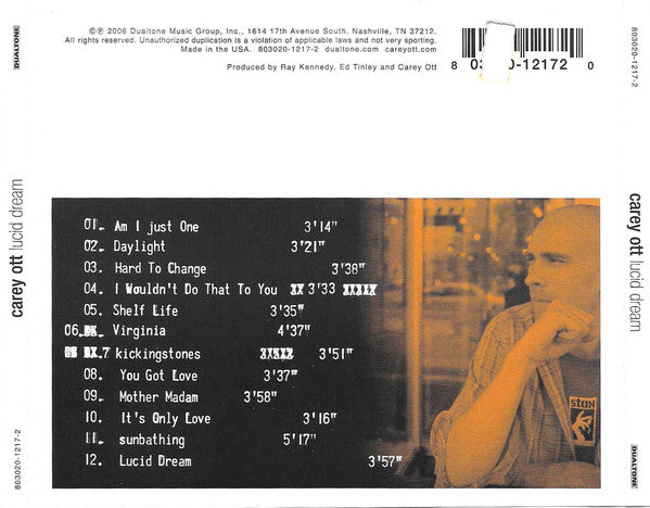Carey Ott : Lucid Dream (CD, Album)