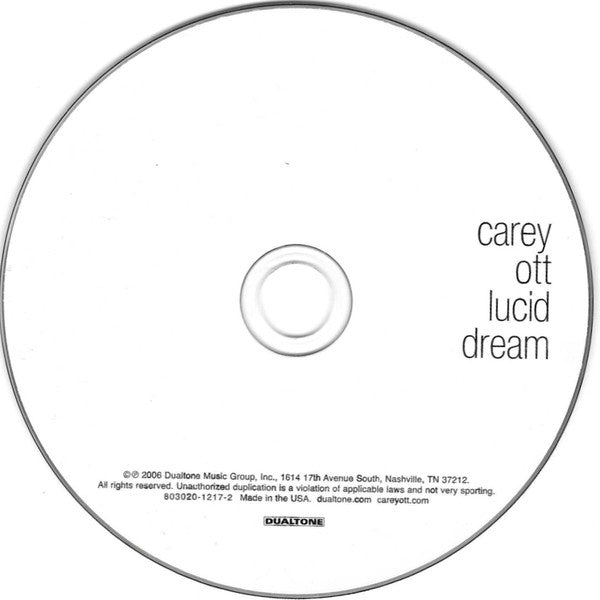 Carey Ott : Lucid Dream (CD, Album)