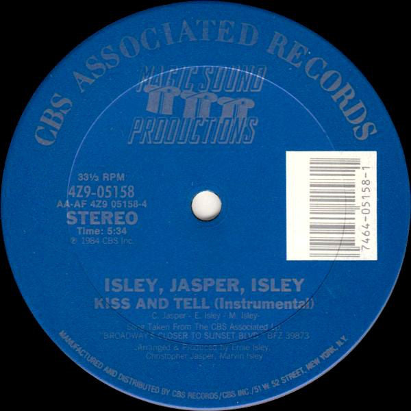 Isley Jasper Isley : Kiss And Tell (12")