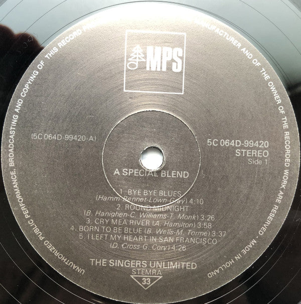The Singers Unlimited : A Special Blend (LP, Album)