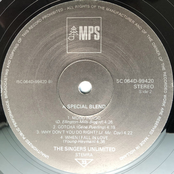 The Singers Unlimited : A Special Blend (LP, Album)
