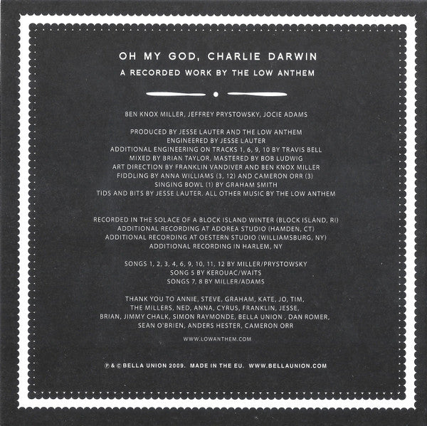 The Low Anthem : Oh My God, Charlie Darwin (CD, Album)