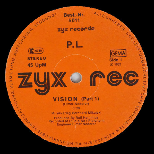 P.L. : Vision (12")