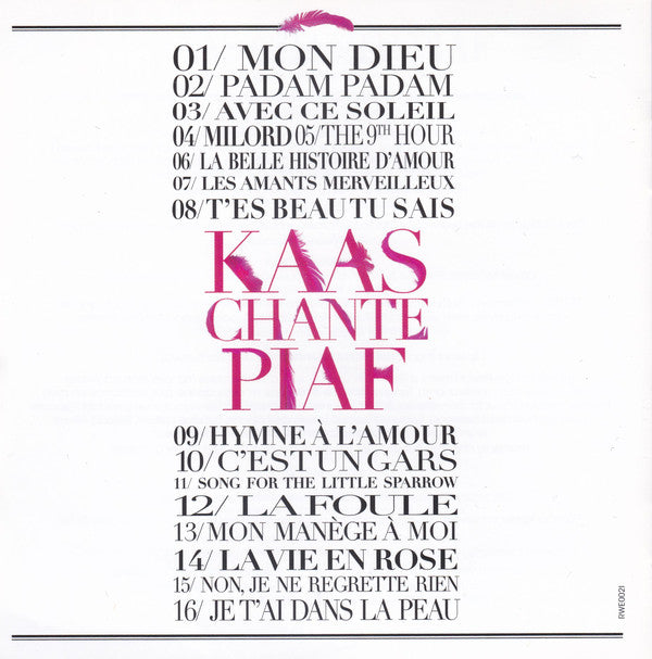 Patricia Kaas : Kaas Chante Piaf (CD, Album)