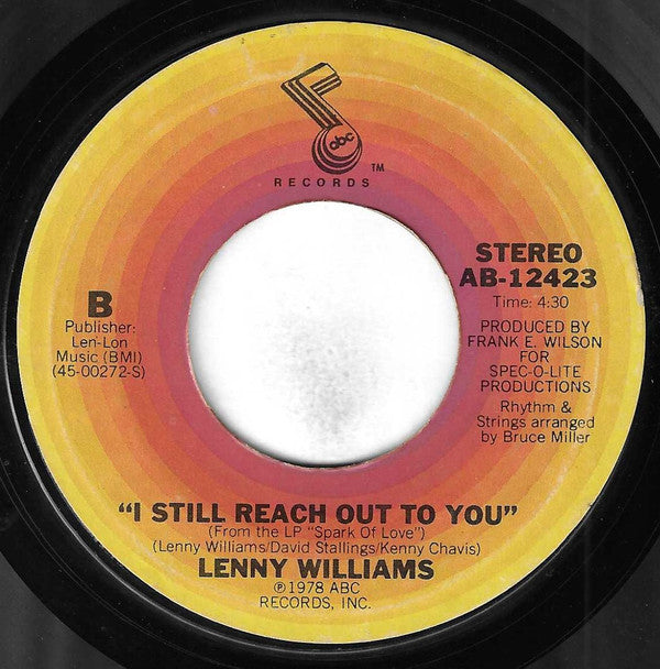 Lenny Williams : Midnight Girl (7", Styrene, Ter)