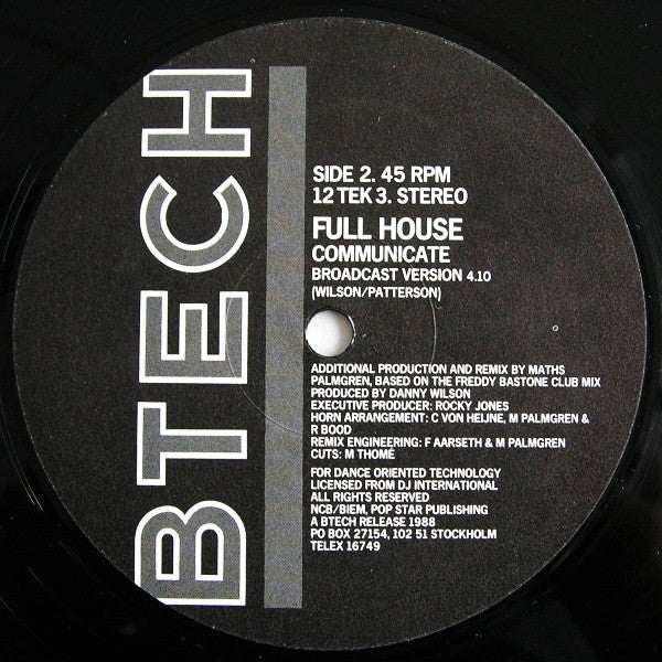 Full House : Communicate (12")