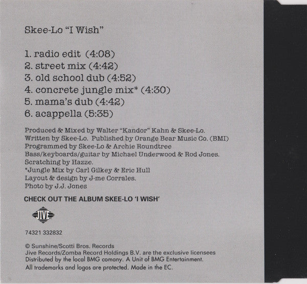 Skee-Lo : I Wish (CD, Maxi)