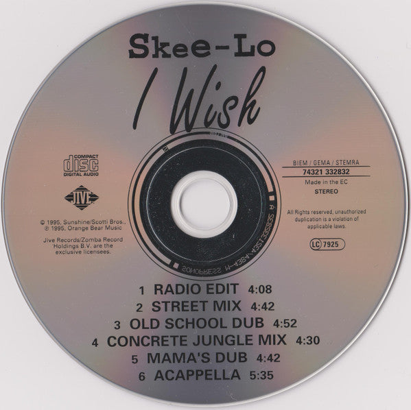 Skee-Lo : I Wish (CD, Maxi)