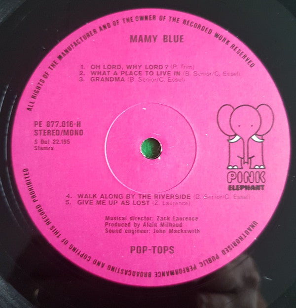 The Pop Tops : Mamy Blue (LP, Album)