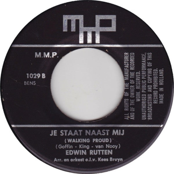 Edwin Rutten : Het Spijt Me / Jij Staat Naast Mij (7", Single)