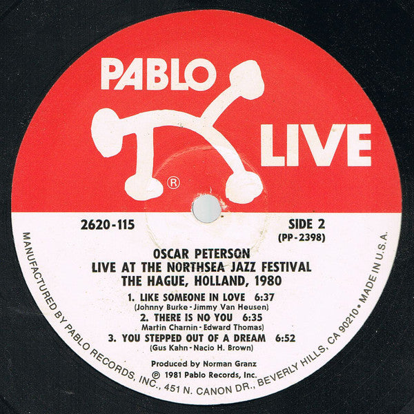 Oscar Peterson : Live At The Northsea Jazz Festival, The Hague, Holland, 1980 (2xLP, Album, Gat)
