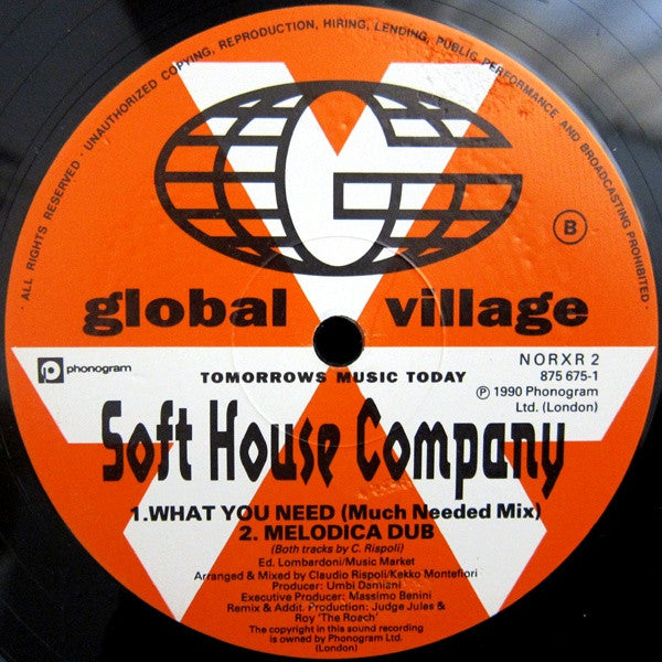 Soft House Company : What You Need  (Remix) (12")