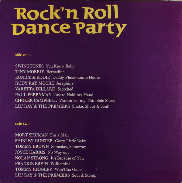 Various : Rock'n Roll Dance Party Volume Three (LP, Comp, Unofficial)