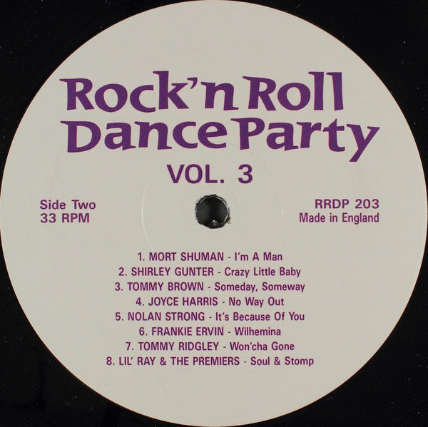 Various : Rock'n Roll Dance Party Volume Three (LP, Comp, Unofficial)