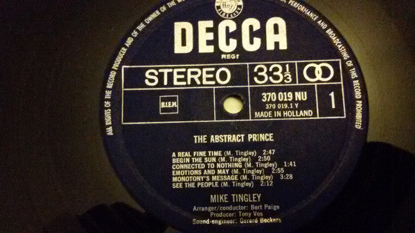 Mike Tingley : The Abstract Prince (LP, Album)