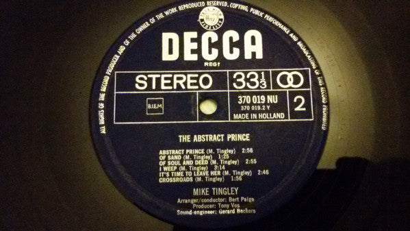 Mike Tingley : The Abstract Prince (LP, Album)