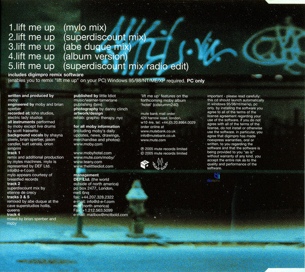 Moby : Lift Me Up (CD, Maxi, Enh, CD2)